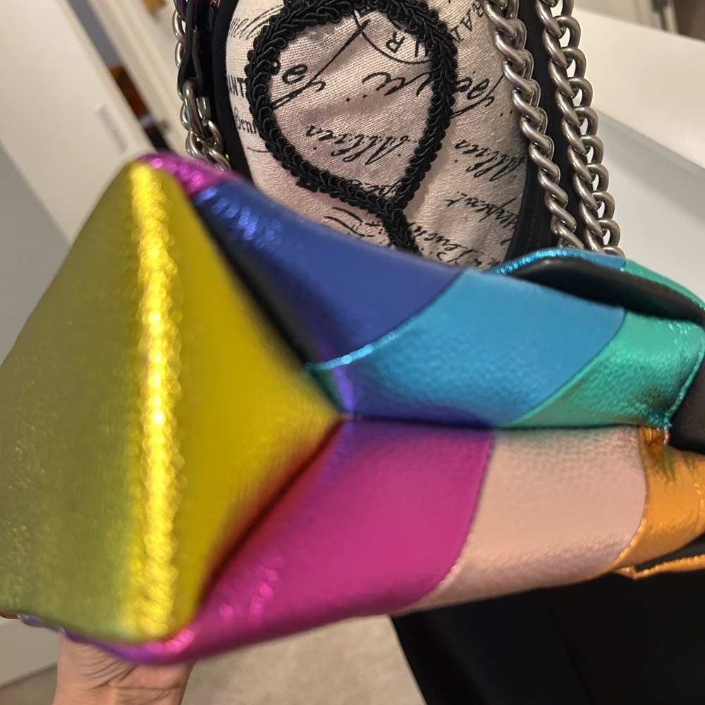Kurt Geiger Multicolor Rainbow Shoulder Bag - Picture 10 of 16